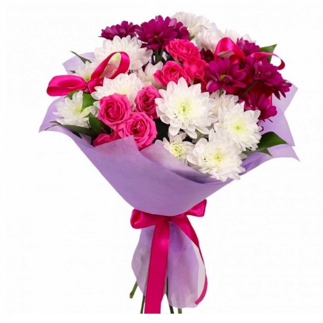 Букет цветов "Пудра"